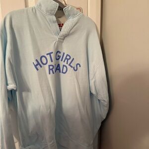 Light Blue Graphic Sweatshirt